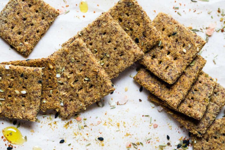 almond flax crackers