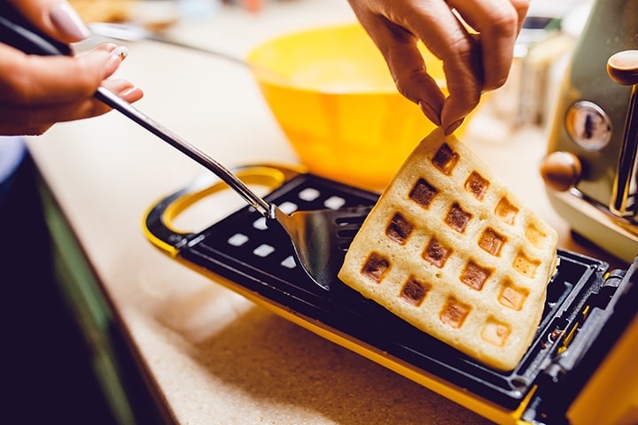 Making waffles